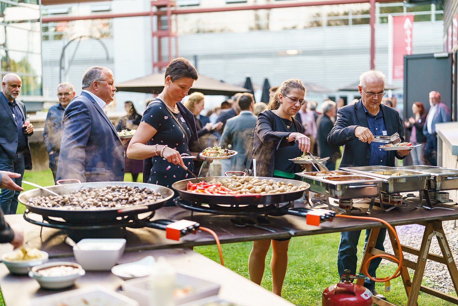 Barbecue im Außenbereich